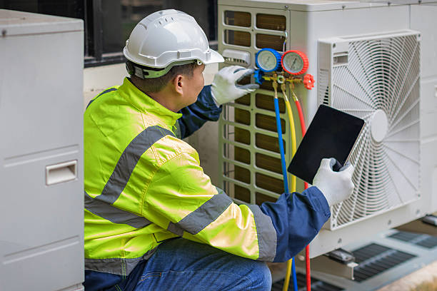 Professional Heat Pump Repair technician working in Chesapeake, VA